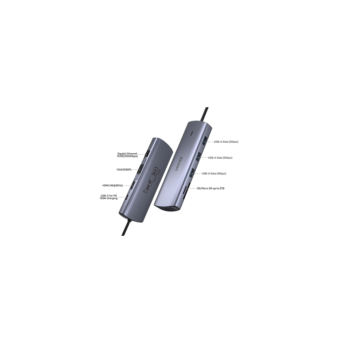 Buy Unitek 9-in-1 USB-C Hub with Dual Monitors in Qatar Buy Unitek 9-in-1 USB-C Hub with Dual Monitors in Qatar